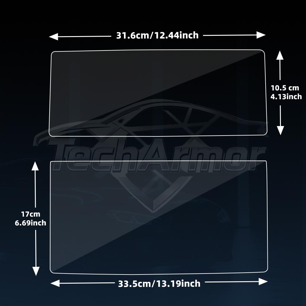 Tempered Glass Screen Protector for VW Tiguan L 2022-2025 Central Console GPS Navigation Dashboard Display