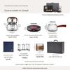 YIHUTEA Yingquan Glass Tea Set with Electric Stove, 12-Piece Gift Box