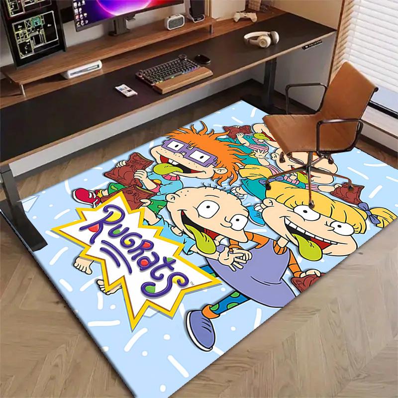 1pc Rugrats In Paris2 Design Printed Area Rug Carpet for Bedroom Living Room Home Decor Rugs Mat Non Slip Mat Rug for Bedside