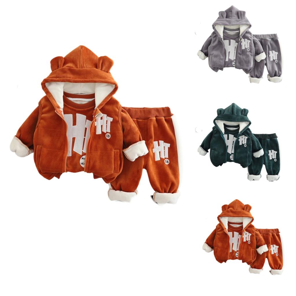 Kids Casual Long-Sleeve Set, Comfortable Daily Wear Outfits