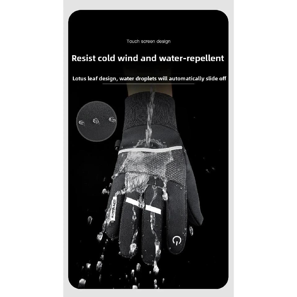 Unisex Touchscreen Waterproof Cold Proof Outdoor Gloves for Men Man Hiking Cycling Fishing Sports Winter Thermal Moto gear Glove