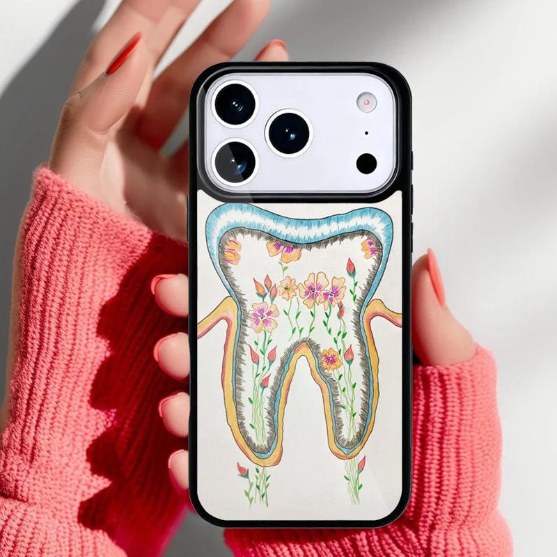 Dentist Dental Tooth Phone Case for iPhone 17 16 15 14 13 Pro Max Back Cover for 12 11 Pro Coque