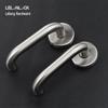 304 Stainless Steel Indoor Fire Door Handle - Double Leaf European Lock Accessory
