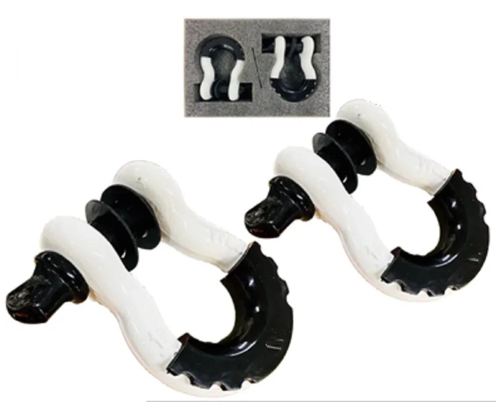 

3/4” 2 шт 19 тонн U-образный сверхпрочный кованый D-образный хомут U-образный крюк петля крюк прицепной трос автомобильный внедорожник модификация