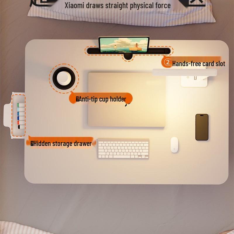 Foldable Bedside Laptop Desk - Lazy Stand & Study Table