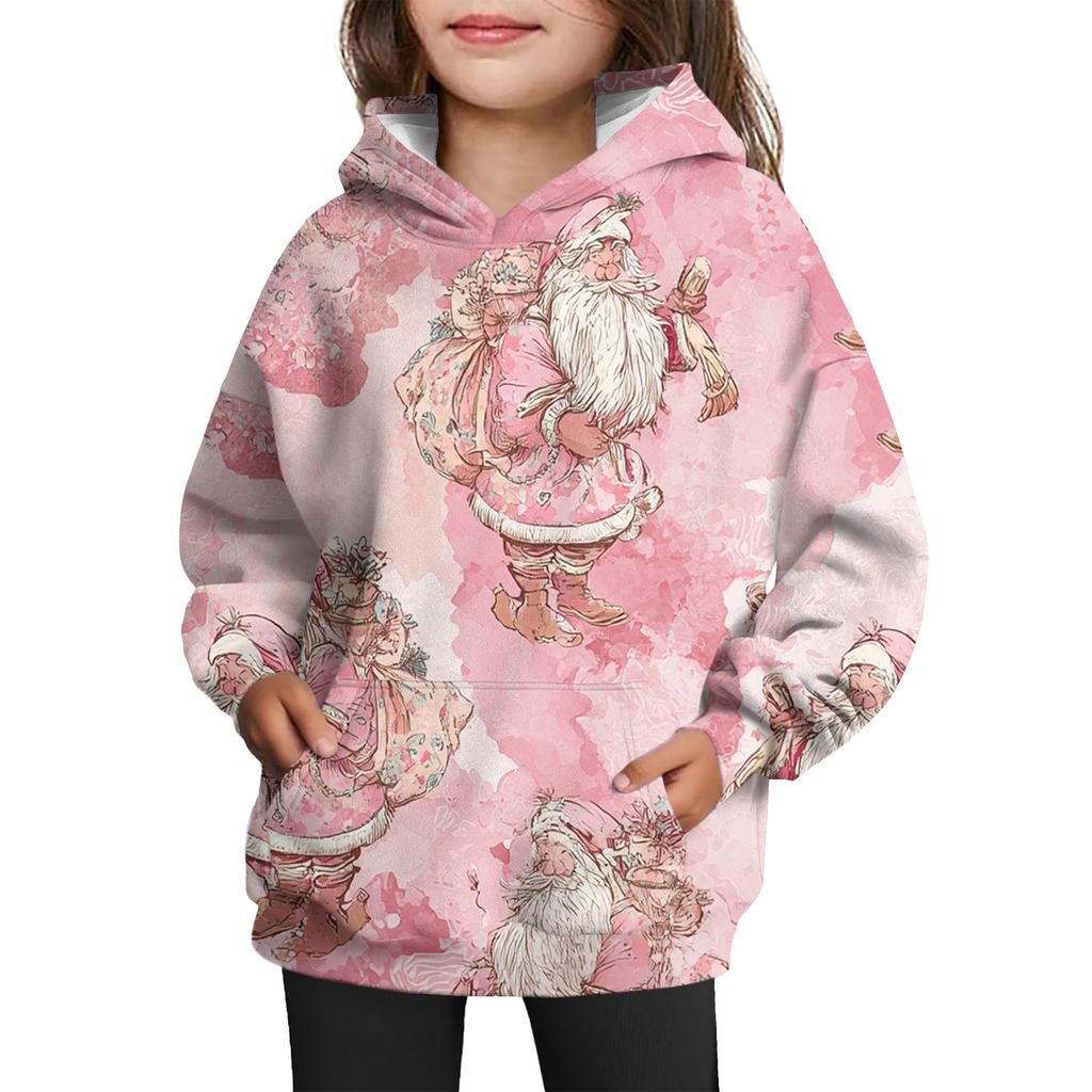 Dívčí mikina s kapucí a batikovaným vzorem - Pulovr s potiskem