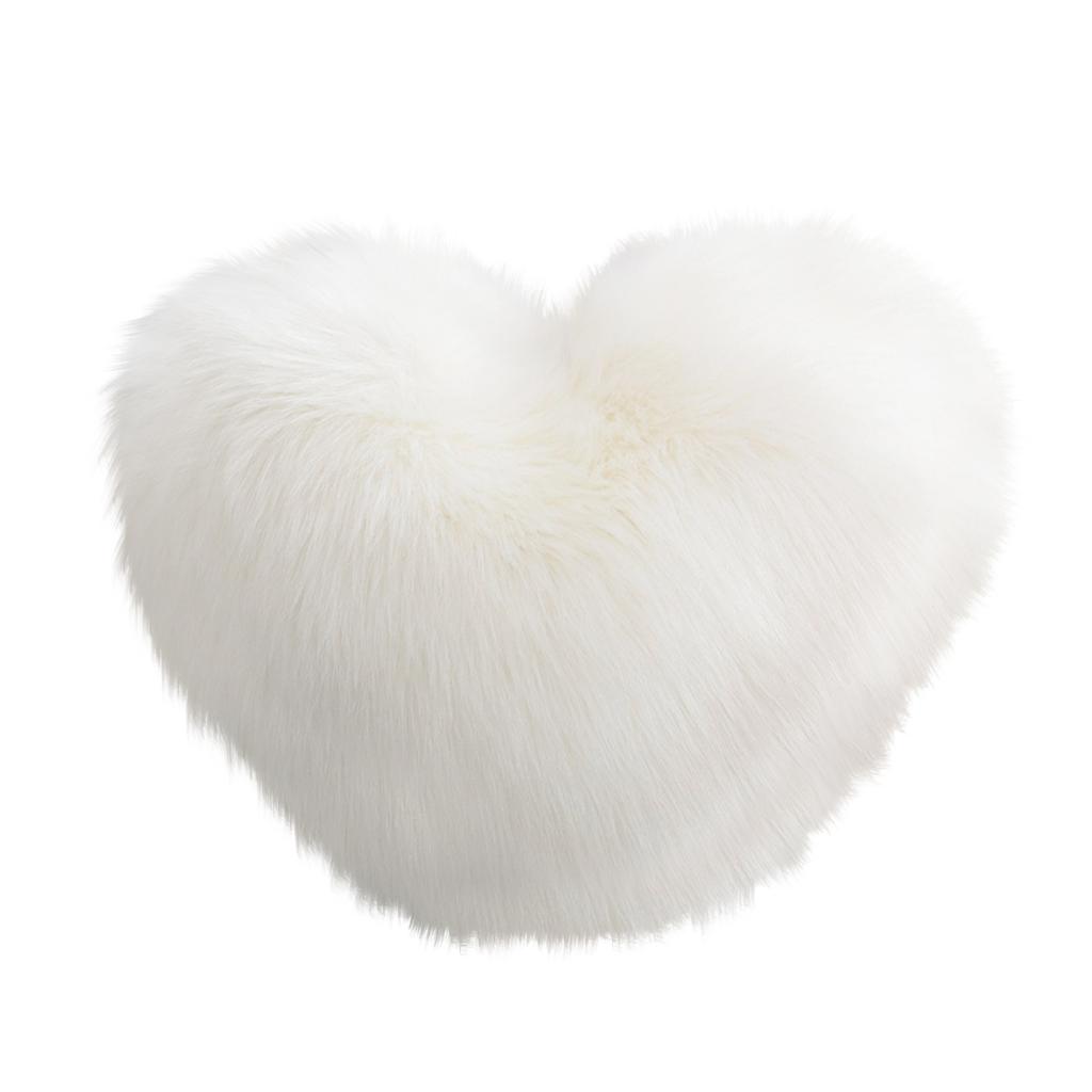 Creative Heart-Shaped Plush Throw Pillow/Cushion/Backrest With Insert/Sofa Lumbar Support