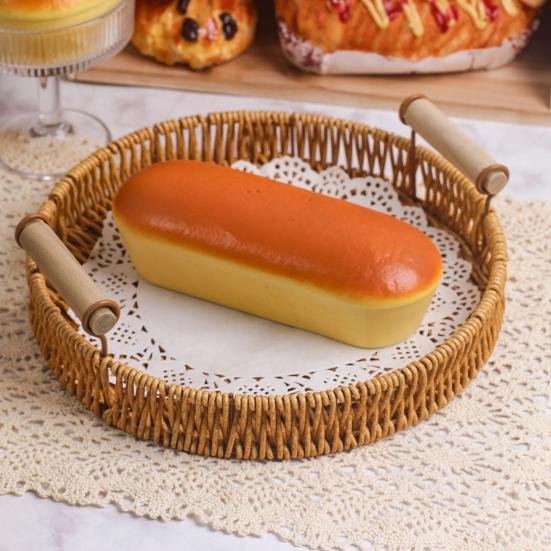 Simulation Bread Squeeze Toy Stress Relief Toast Cake Cheese Bagel Croissant Sensory Toy Decompression Realistic Food Fidget Toy