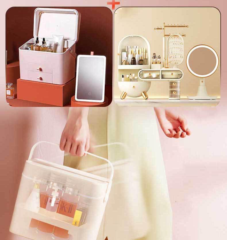 LED Makeup Mirror with Light, Portable Vanity Mirror for Dorms, Perfect for Internet Celebrities