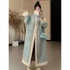 Double-sided suede lamb wool coat women's winter thickened fur long imitation fur coat