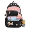 New High-value, Fresh and Sweet Candy-colored Contrasting Backpack, Large-capacity Backpack for Junior High School Students