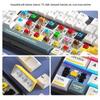 PBT Gradient Color Mechanical Keyboard Keycaps, Personalized Double Shot, Side Printed, Translucent, Five-Sided Dye Sublimation, Full Set