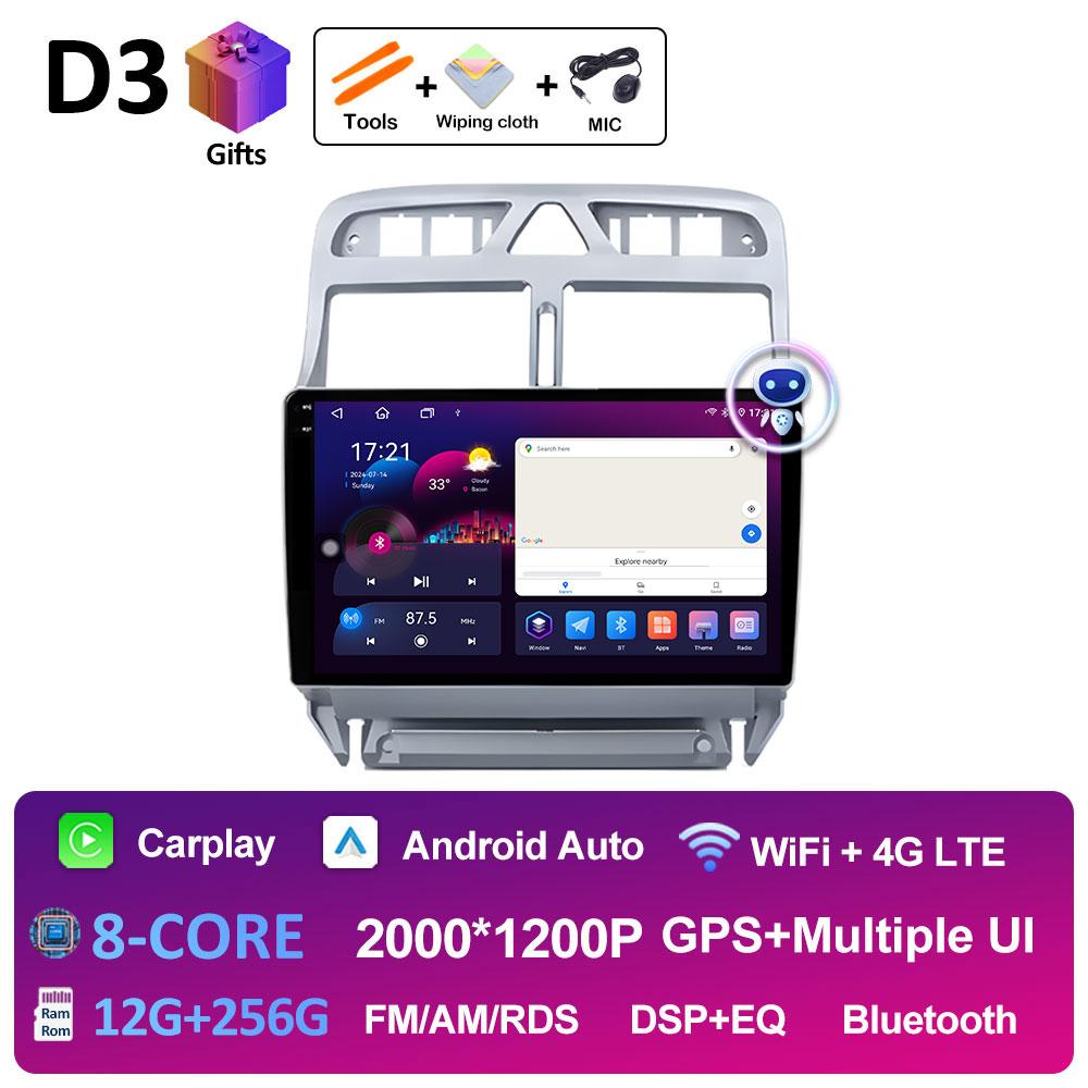 Car Video Audio Multimedia Player For Peugeot 307 307CC 307SW 2002 2003 2004 2005 - 2013 Navigation GPS DSP Stereo Accessories