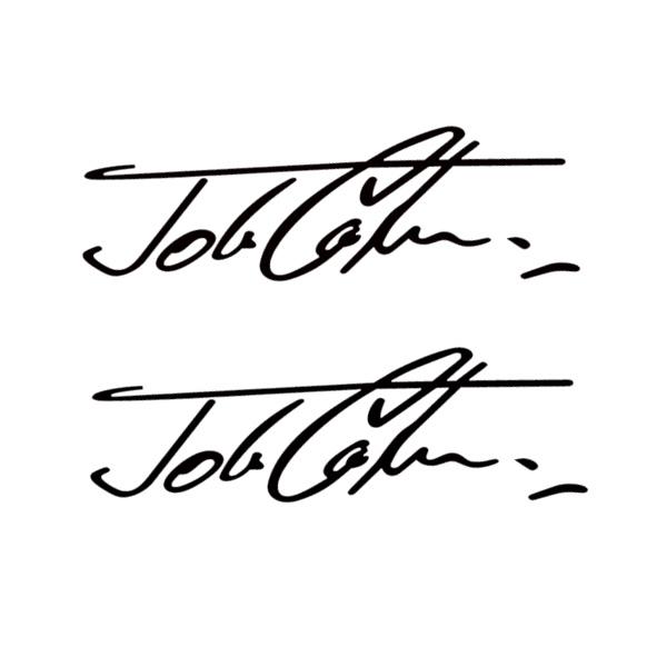 

2pcs Reflective car John Cooper Signature Sticker For MINI JCW R56 R57 F55 F56 F57 R50 R53 R60 F60 F54 R55 R58 11x5cm