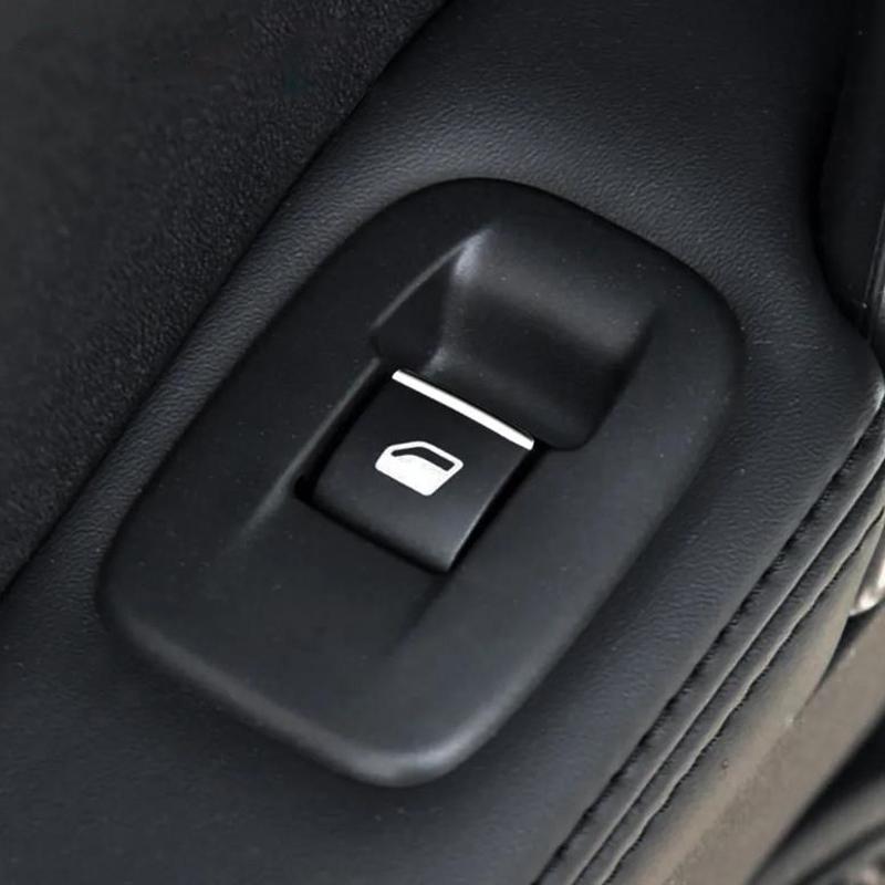 A Little for Peugeot 2008 208 3008 408 508 301 308 for Citroen C4L C-QUATRE C5 Chrome Door Window Lift Button Switch Sequin Trim