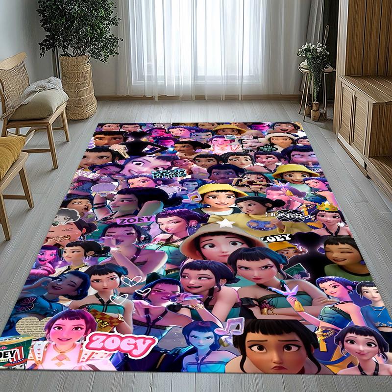 K-Pop Demon Hunters Golden Saja Boys Living Room Non-Slip Area Rug Soft Carpet for Bedroom Playroom Sofa,Home Decor Doormat