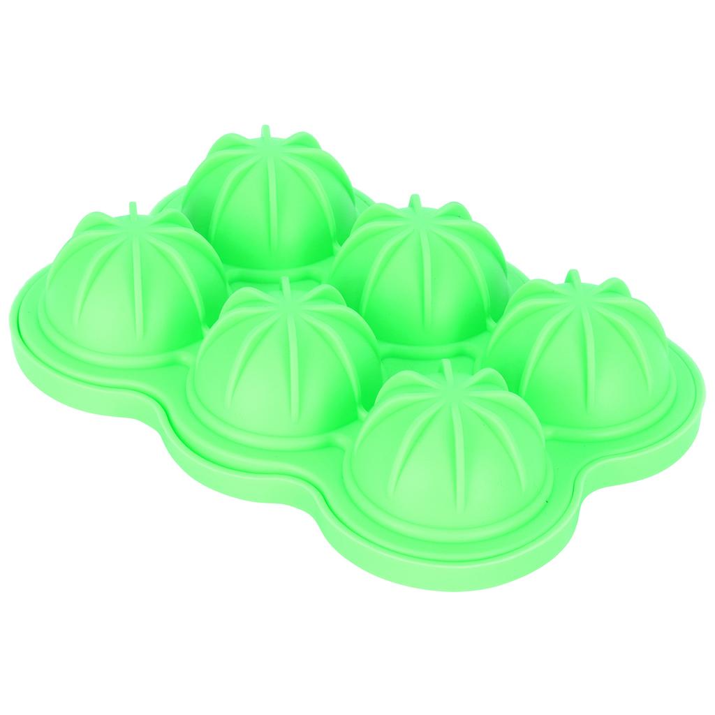 6 Fächer Eiswürfelform Wiederverwendbare Silikon Eiswürfelform Tablett für Heimküche Bar Nutzung