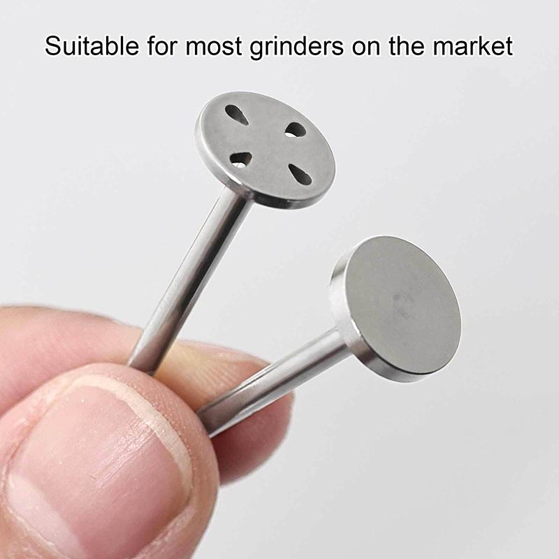 50Pcs 10 Mm Self-Adhesive Replaceable Sponge Buffing Pads Stainless Steel Disk For Pedicure Polish Accessories