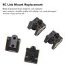 4Pcs RC Link Mount Brass Stable Rustproof RC Upgrade Parts for Axial SCX10 II AR44 Axles 1/10 Black