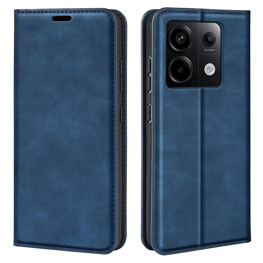 For Xiaomi Redmi Note 13 Pro 5G/Poco X6 5G Case Flip Shell PU Leather Skin-touch Phone Cover