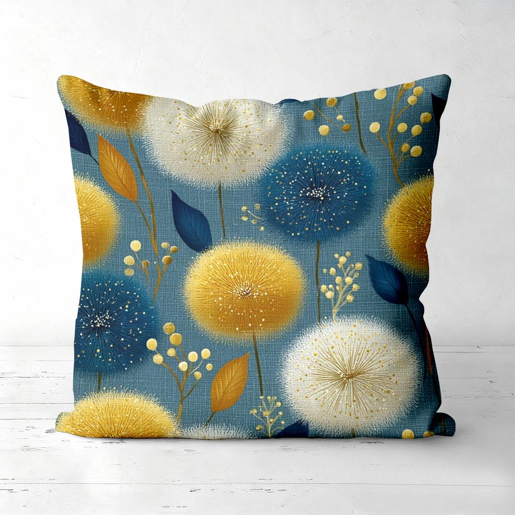 Floral Dandelion Pillows Add Charm To Your Home Polyester Pillowcase, Sofa Decorative Cushion Cov Headboard Pillow