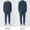 Room Wear Long Sleeve Long Pants Cardboard Knit [Champion] Men's Gray_OM8503