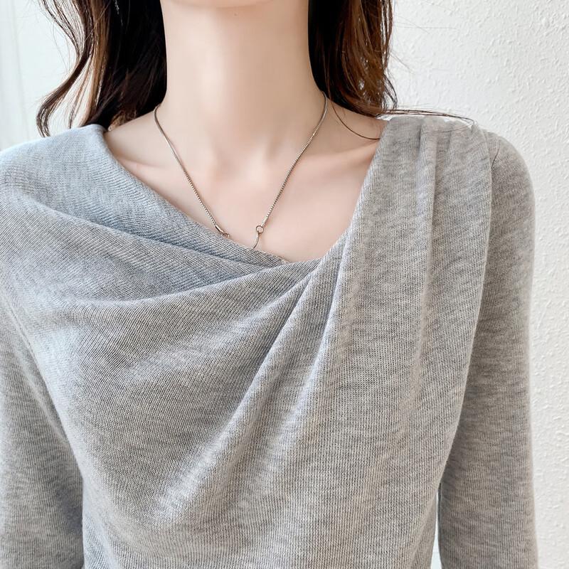 Mokana Women's Asymmetric Long Sleeve Knit Top