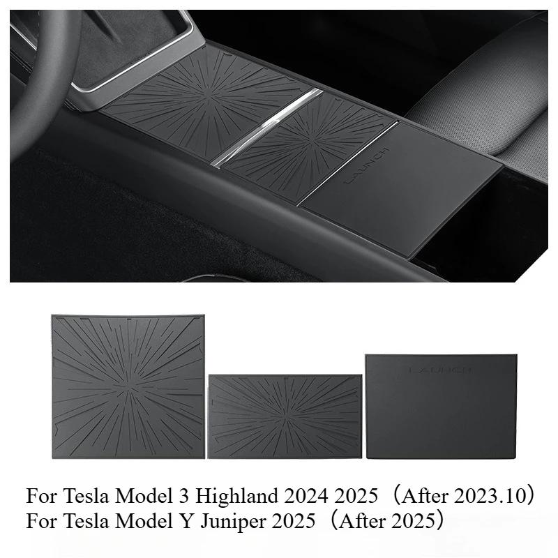

Для Tesla Model Y Juniper 2025 Панель центральной консоли Подлокотник центральной консоли Силиконовая защитная накладка Model3+ Автомобильные аксессуары