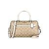 Rowan 27 Logo Zip Closure Boston Bag Women Handbags Light-Khaki 83607-IMDQC