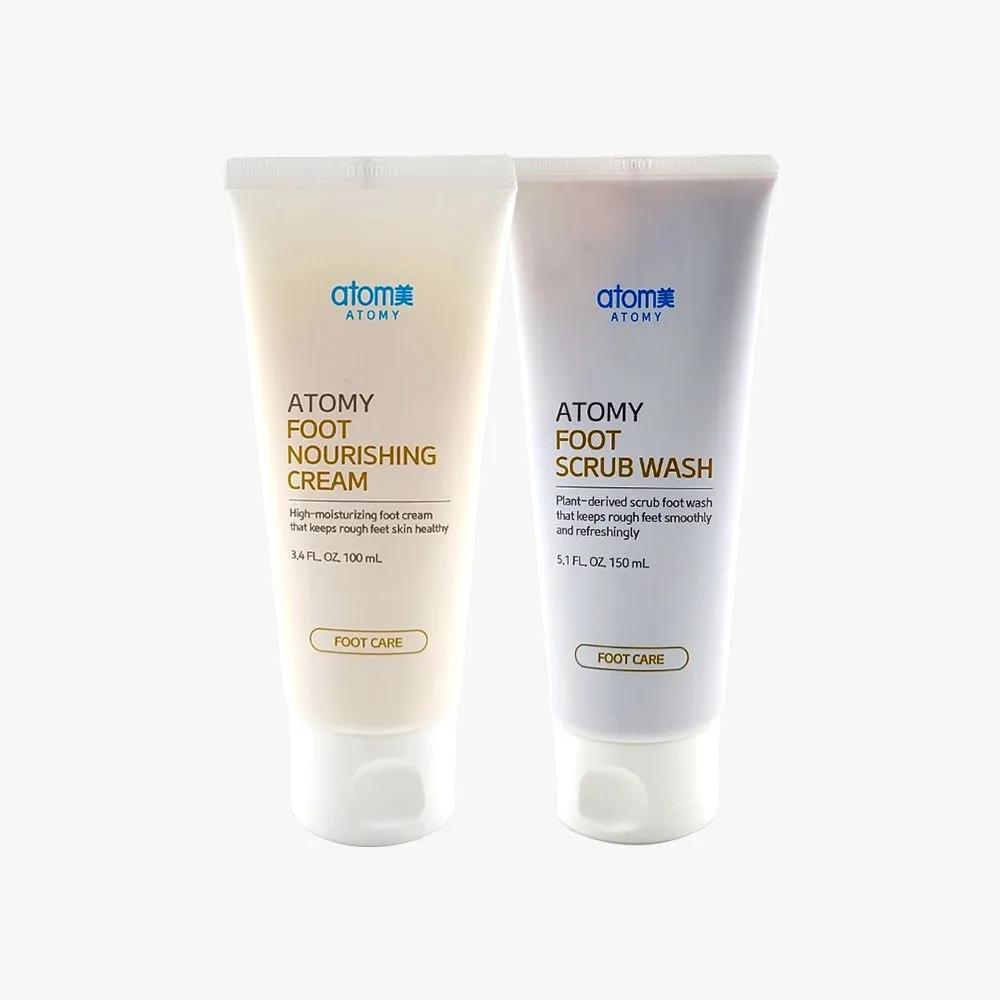 Atomy Foot Nourishing Cream 100ml + Atomy Foot Scrub Wash 150ml / Foot Exfoliation / Foot Wash / Foot Shampoo / Foot Cream