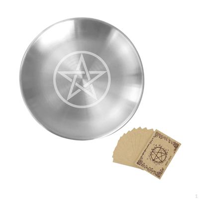 Talerz Rytualny Ołtarzowy Talerz Świątynie Impreza Przechowywanie Dom Pentagram Dekoracja Płaska Miska