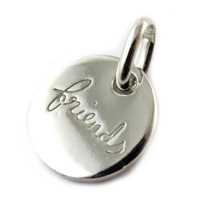[N3409] - Silver Pendant 'Friends' (rhodium-plated)