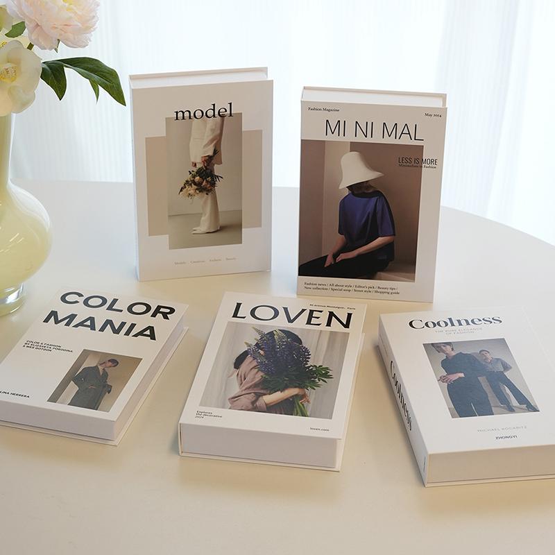 Fashion Fake Books Decoration Luxury Decorative Book Living Room Decor Simulation Book Home Decor Aesthetic Room Ornament