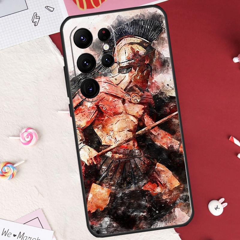 

Spartan Warrior Soldier Case For Samsung Galaxy S21 S22 S23 S24 S25 S26 Ultra S10 S25 Plus S25 FE S20 FE Cover Shell Galaxy S24