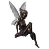 Home Decor Flute Fairy Sitting Garden Statue Outdoor Resin Sculp