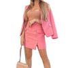 FD430 Autumn/Winter 2024 Women's Chic Two-Piece Set: Blazer & Midi Skirt