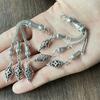 Antique Silver Plated Necklace Connectors Metal Brushes Pendant Accessories DIY Handmade Jewelry Making Supplies
