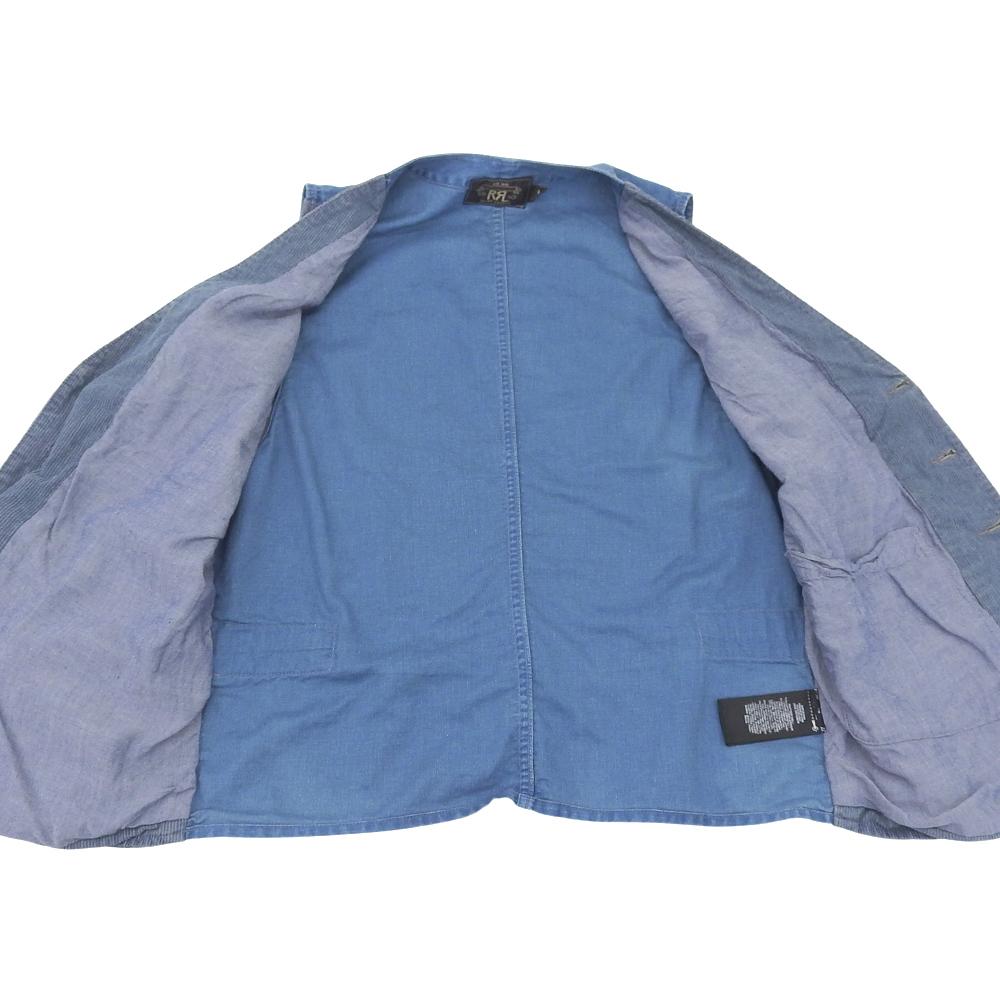 RRL Men's Cotton Twill Vest, Blue, Size M Best M blueUsed