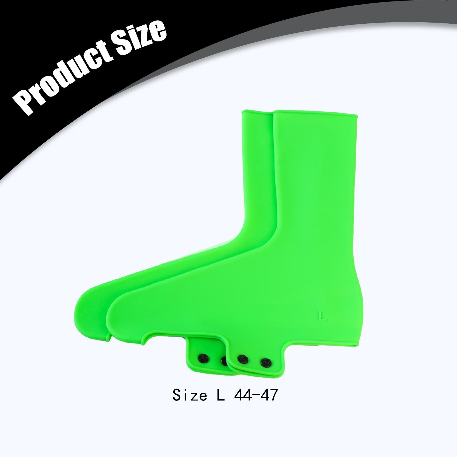2Pcs Silicone Bicycle Cleat Covers Cycling Shoe Covers Protector Rainproof Overshoes for Road Mountain Bike Outdoor Riding