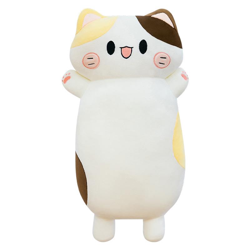 Calico Cat Plush Pillow - Cute, Fat Cat Cushion for Kids' Beds