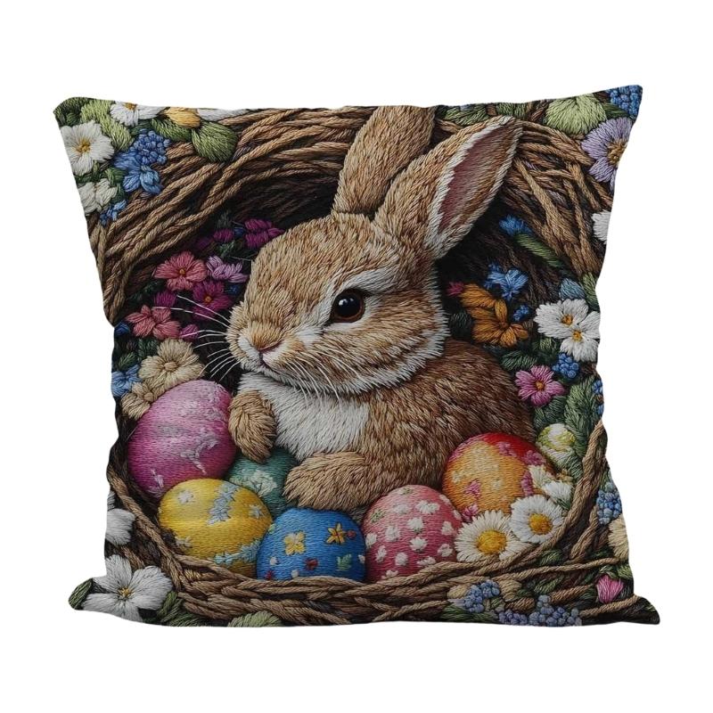 Charm Animal Designs Pillow Cover 45Cm Machine Washable For Couch Chair