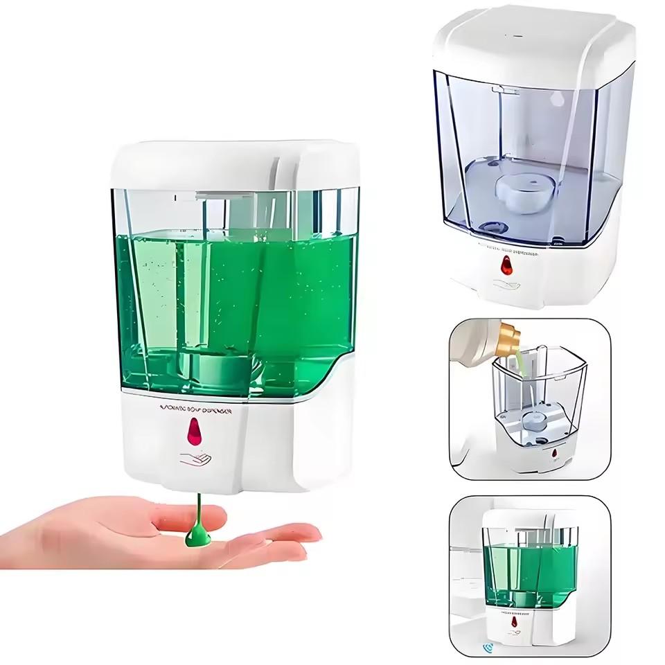 700ML Intelligent Wall-Mounted Smart Sensing Soap Dispenser Automatic Hand Sanitizer Washing Machine Pump Container for Cleaning