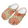 Allover Print EVA Clogs Women Men Flexible Lightweight Slip On Casual Shoes Soft Sole Summer Sandals Indoor Outdoor Wear