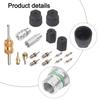 17 Piece Valve Core Assembly AC Valve Replacement R134a Valve Core Easy Installation Design Efficient R134a Flow