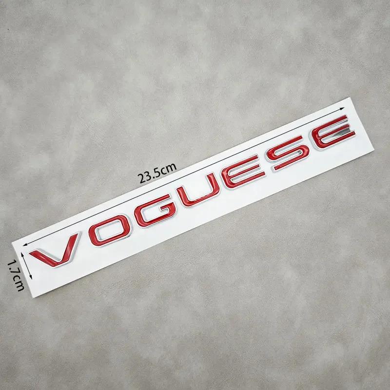 1Pc Range Rover Executive Extended Edition Accessories 3D ABS VOGUE SE Letters Logo Car Rear Trunk Badge Stickers