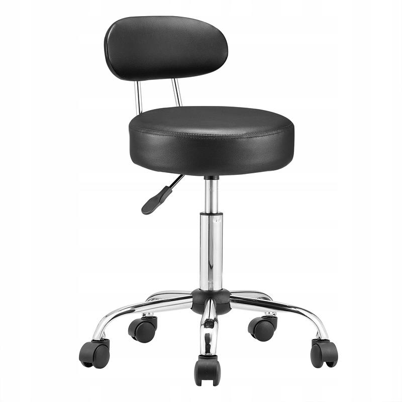 LUNA cosmetic chair on wheels, white, for the SALON