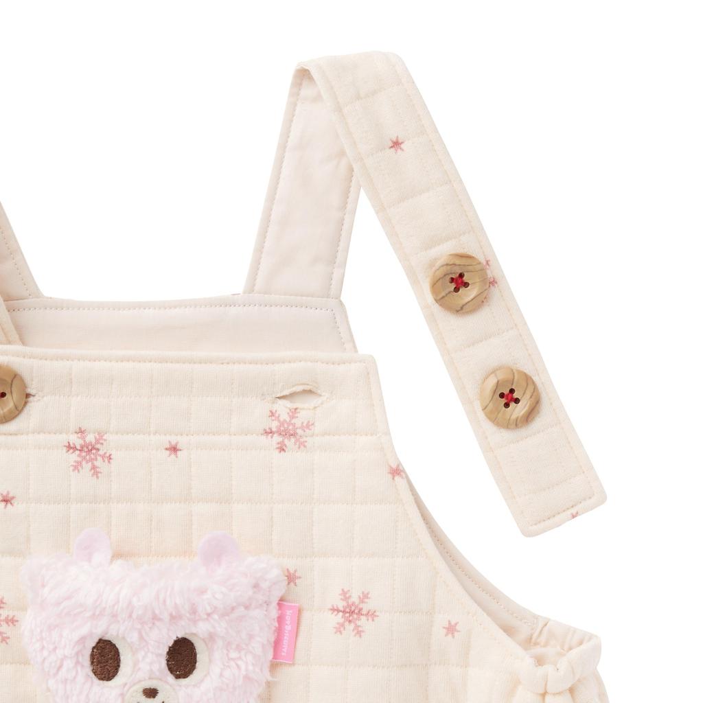 MIKI HOUSE HOT BISCUITS Overalls Gift Set for Boys and Girls, Baby Clothes, Baby Gift, Ivory, 70cm, Box Included, 74-9911-689