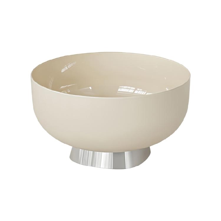 

Multifunctional Tall Base Plastic Fruit Bowl Ideal For Home Office Dorm Use Portable And Shatters proof Design 1