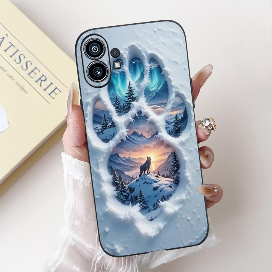 Butterfly Flower Landscape Marble Cartoon Cover For Nothing Phone 1 2 2a 3a Pro Case Phone (2a) (3a) Pro Capa Silicone Funda