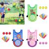 Dodgeball Game Set Throwing Balls Game Set with 3 Soft Balls and Vest for Kids Children Toddler Outdoor Indoor